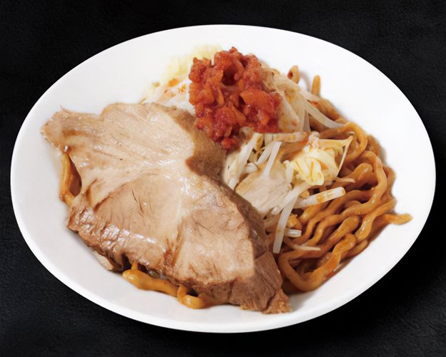 俺の生きる道 辛味まぜそば 俺の生きる道 辛味まぜそば|品川でラーメンのデリバリならつきじRAMEN TO THE WORLD